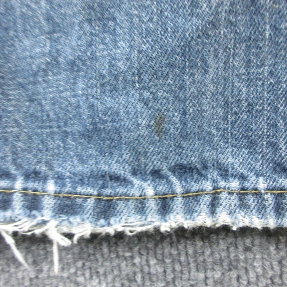 Levis 527 Jeans Mens 42x31 Blue Slim Bootcut Medium Wash Denim Distressed Pants